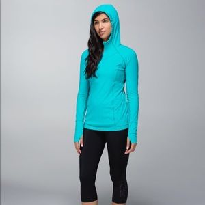 Lululemon Blue Tropics Water Bound Hoodie!